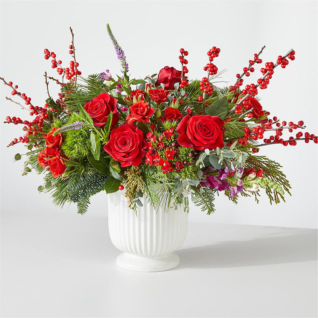 Big Red Bow Bouquet – Sign Of The Rose, Colorado Springs CO