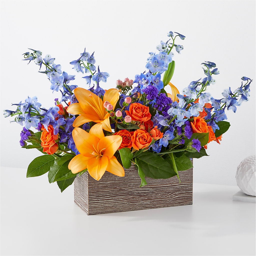 Radiant Citrus Box Bouquet – Sign Of The Rose, Colorado Springs CO