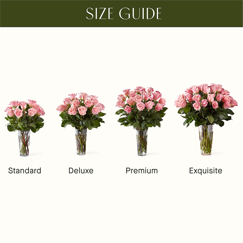 Long Stem Pink Rose Bouquet – Sign Of The Rose, Colorado Springs CO