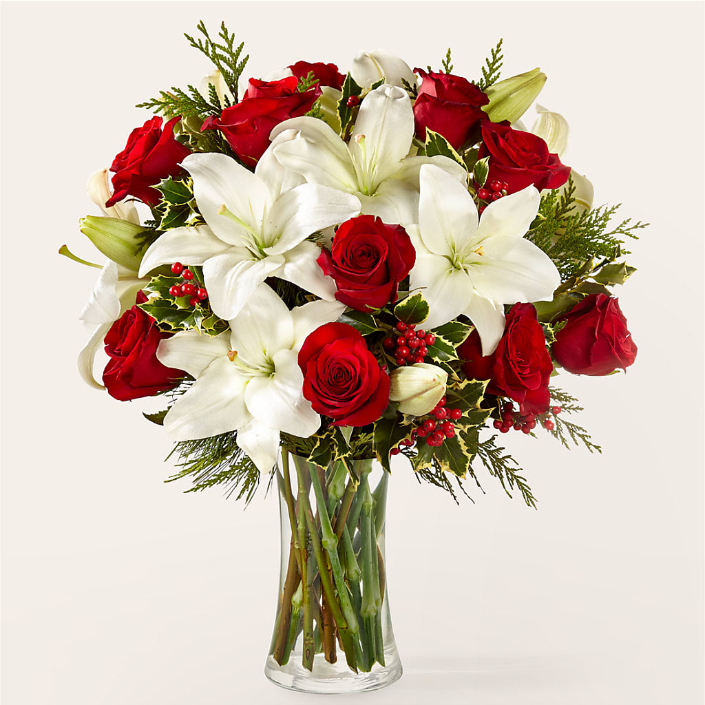 Sparkling Snowflakes Bouquet – Sign Of The Rose, Colorado Springs CO