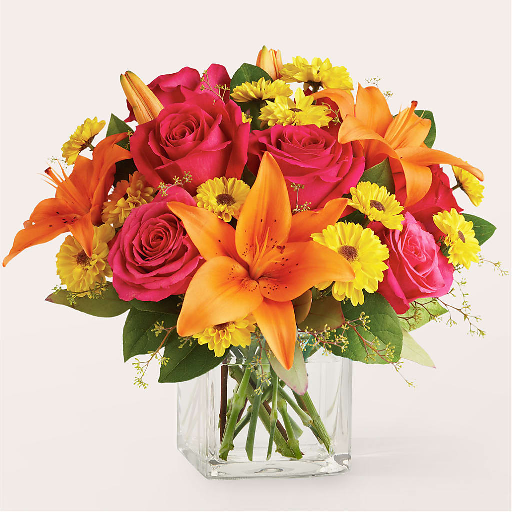Neon Lights Bouquet – Sign Of The Rose, Colorado Springs CO
