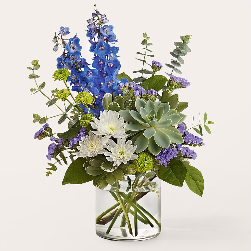 Cerulean Waves Bouquet – Sign Of The Rose, Colorado Springs CO