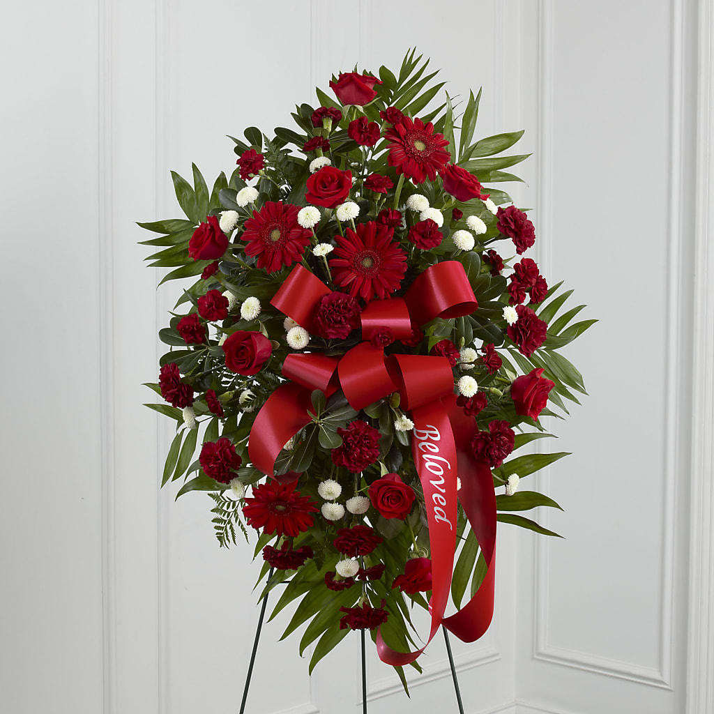 Treasured Memories Standing Spray – Sign Of The Rose, Colorado Springs CO
