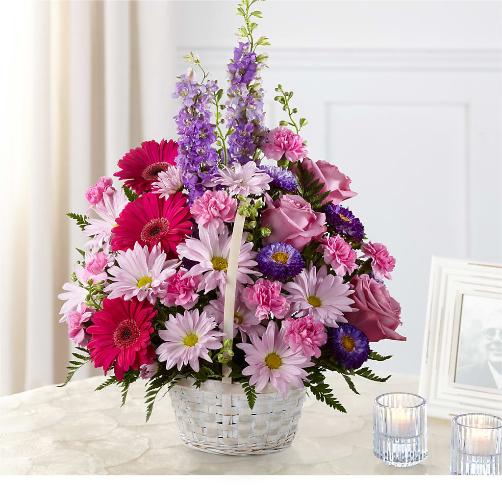 Pastel Peace Basket – Sign Of The Rose, Colorado Springs CO