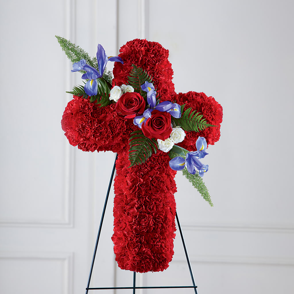 Faithful Hero Floral Cross – Sign Of The Rose, Colorado Springs CO