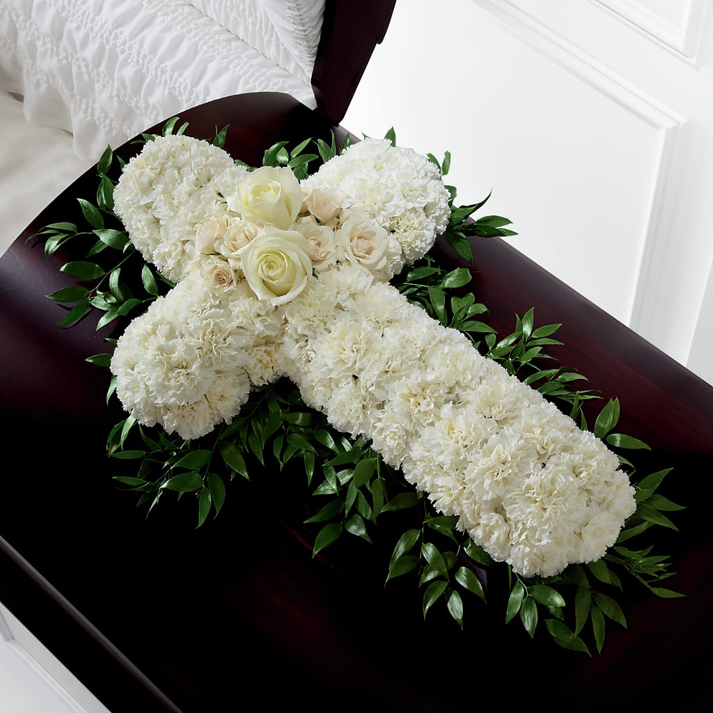 Peaceful Memories Casket Spray (Standard) – Sign Of The Rose, Colorado Springs CO
