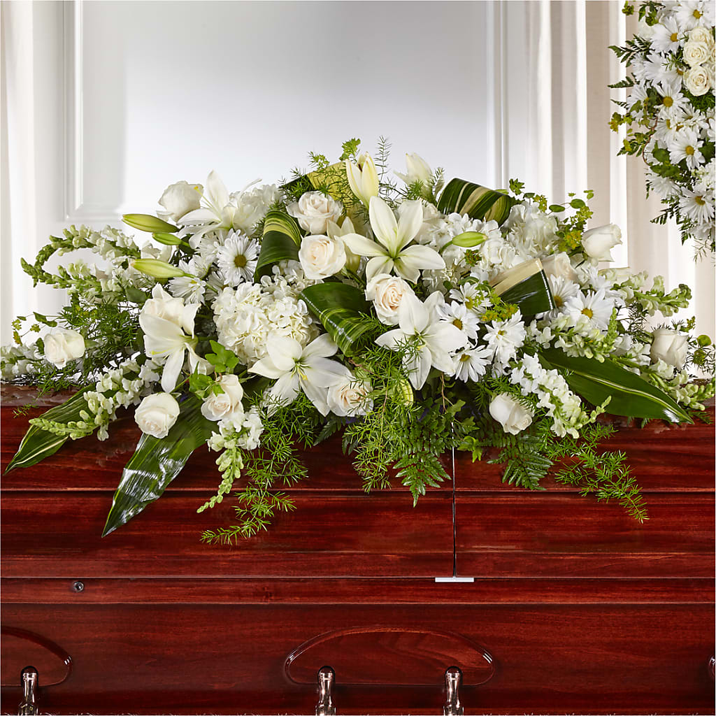 Abundance Casket Spray – Sign Of The Rose, Colorado Springs CO