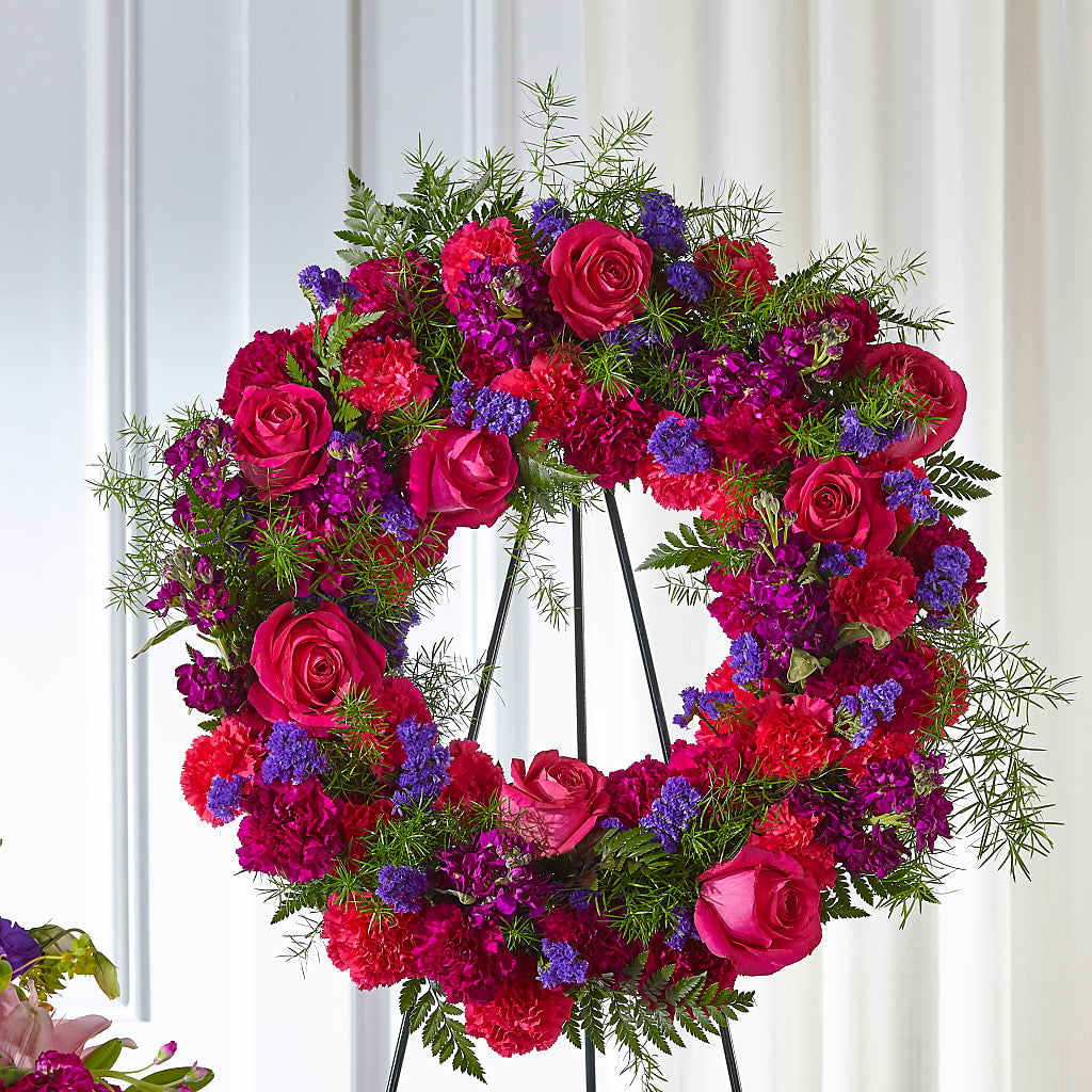 Calming Colors Wreath – Sign Of The Rose, Colorado Springs CO