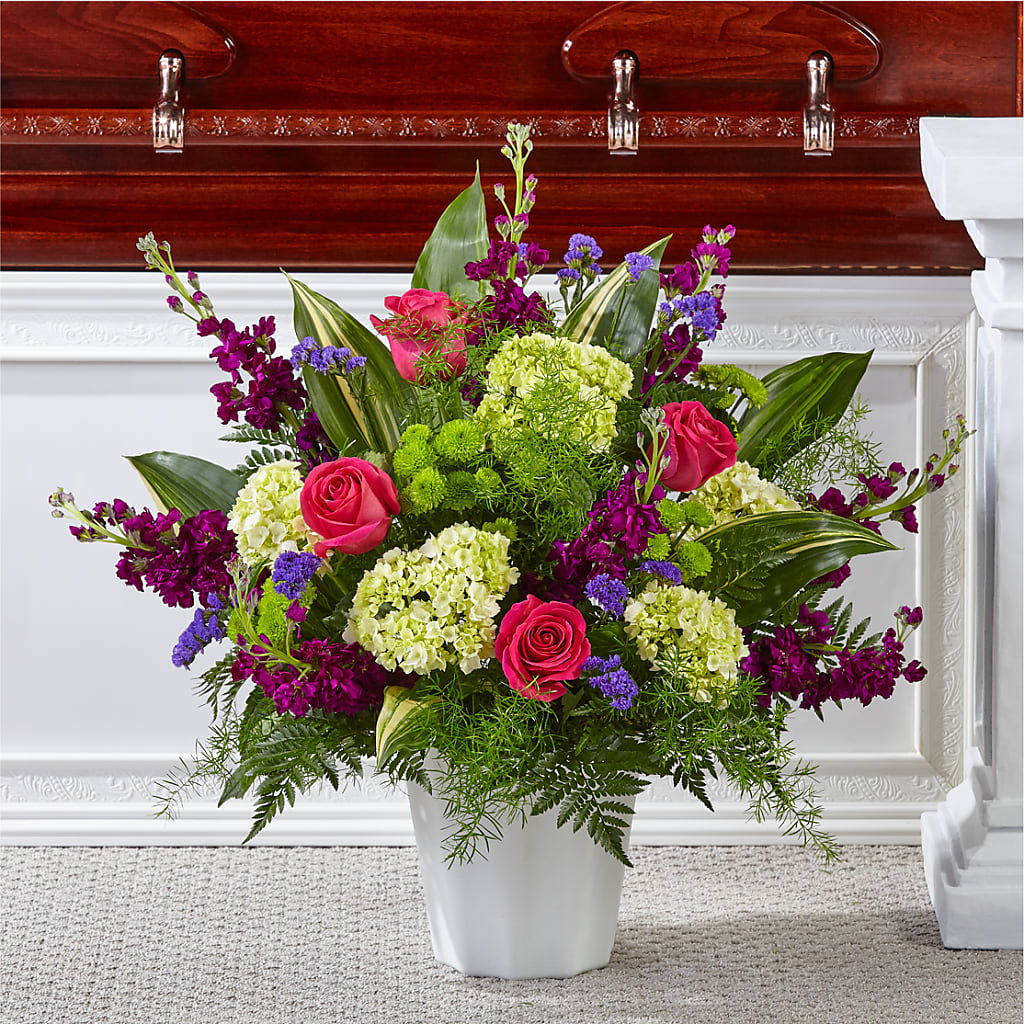 Beautiful Horizons Floor Basket – Sign Of The Rose, Colorado Springs CO