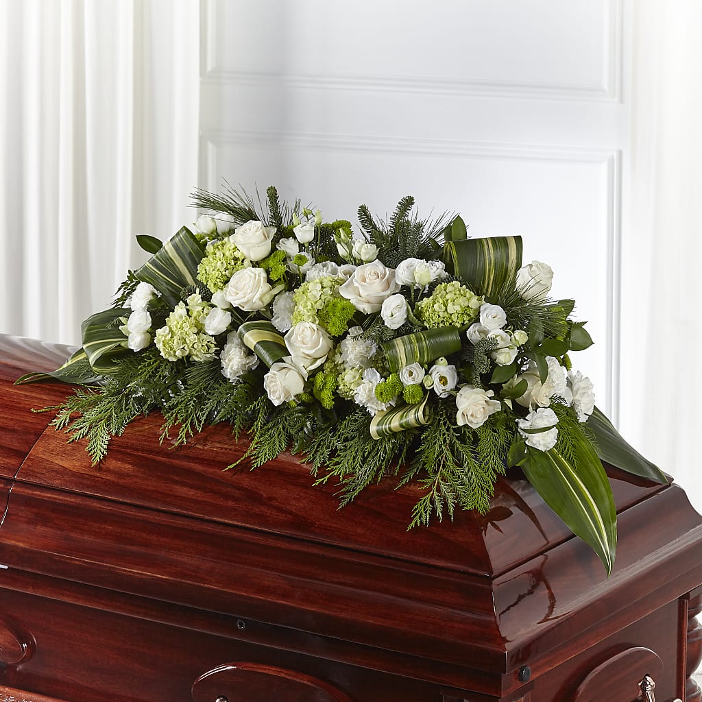 Hopeful Gesture Casket Spray – Sign Of The Rose, Colorado Springs CO