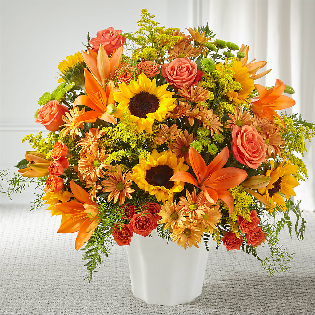 Harvest Thoughts Floor Basket – Sign Of The Rose, Colorado Springs CO