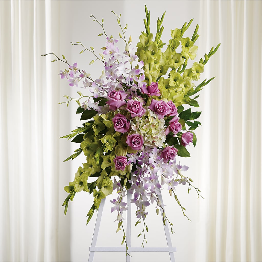 Lasting Legacy Standing Spray – Sign Of The Rose, Colorado Springs CO