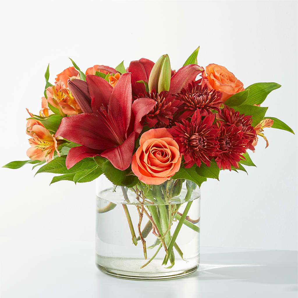 Crimson Leaves Bouquet – Sign Of The Rose, Colorado Springs CO