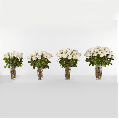 Long Stem White Rose Bouquet –  Sign Of The Rose, Colorado Springs CO