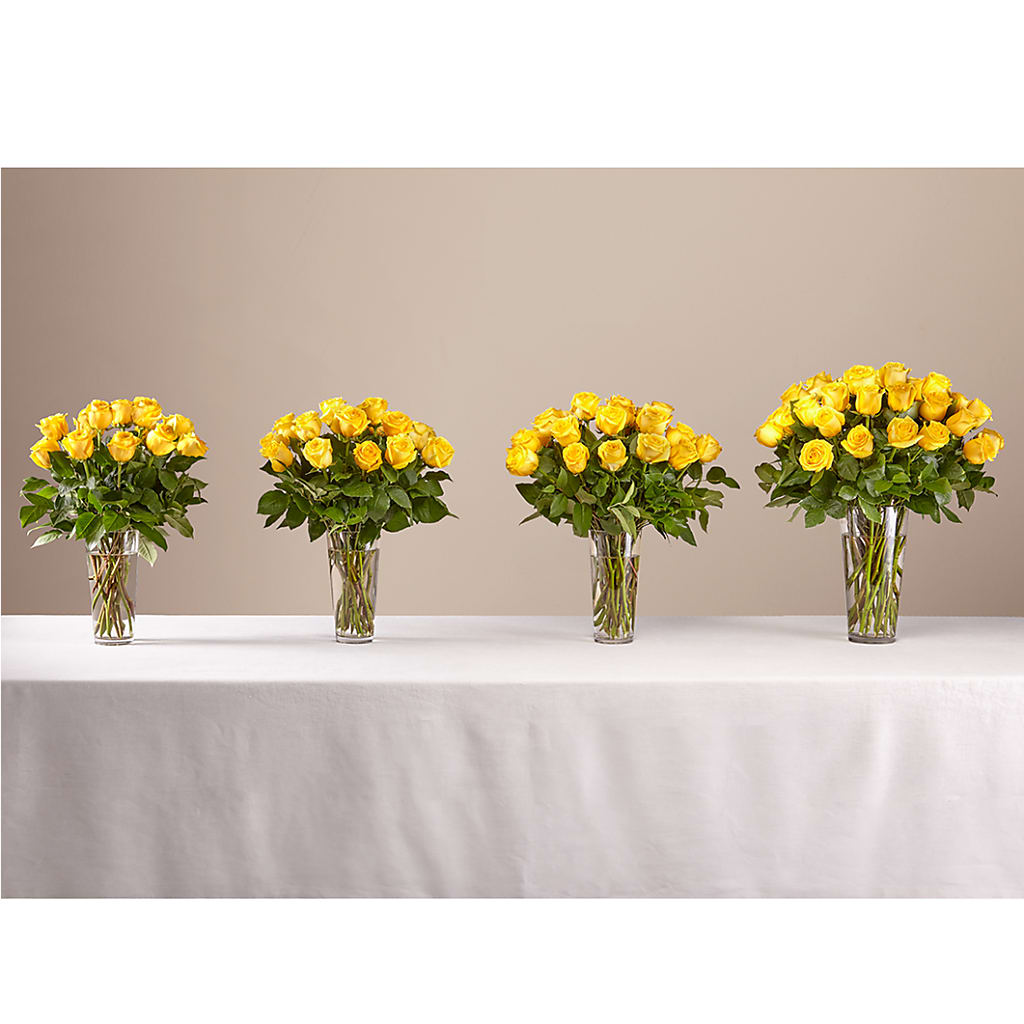 Long Stem Yellow Rose Bouquet –  Sign Of The Rose, Colorado Springs CO