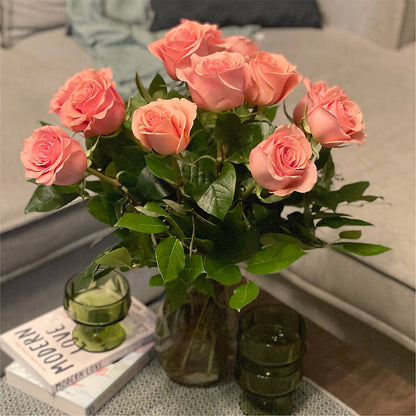Long Stem Pink Rose Bouquet –  Sign Of The Rose, Colorado Springs CO