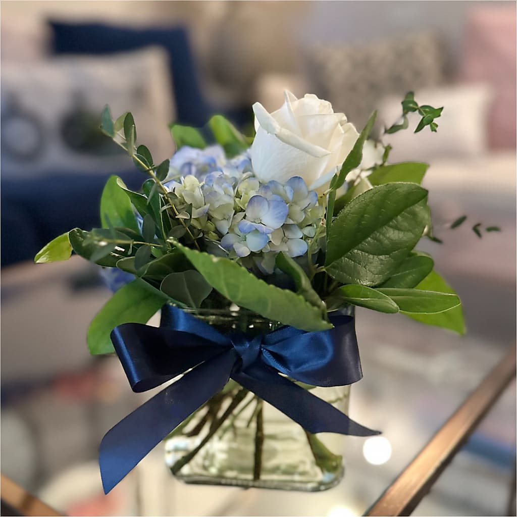 Sky Blue Delight Bouquet –  Sign Of The Rose, Colorado Springs CO