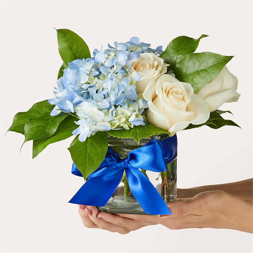 Sky Blue Delight Bouquet –  Sign Of The Rose, Colorado Springs CO