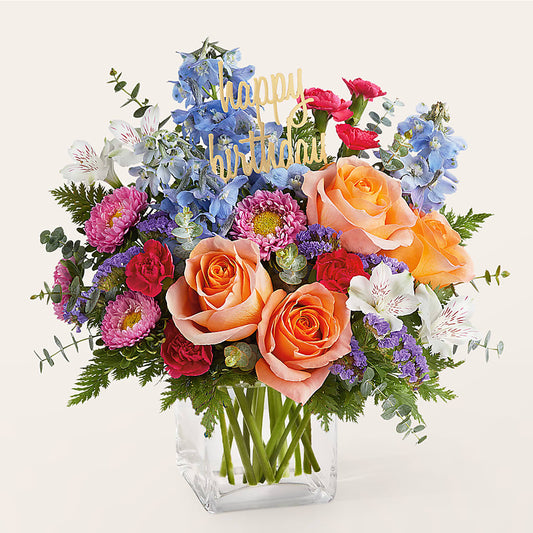 Birthday Bash Bouquet –  Sign Of The Rose, Colorado Springs CO