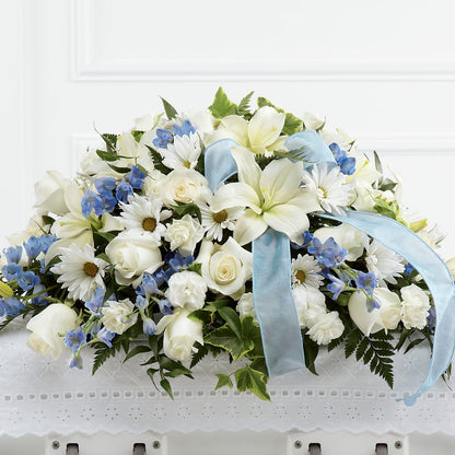 Tender Treasure Casket Spray –  Sign Of The Rose, Colorado Springs CO