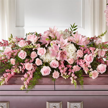 Life & Remembrance Casket Spray –  Sign Of The Rose, Colorado Springs CO