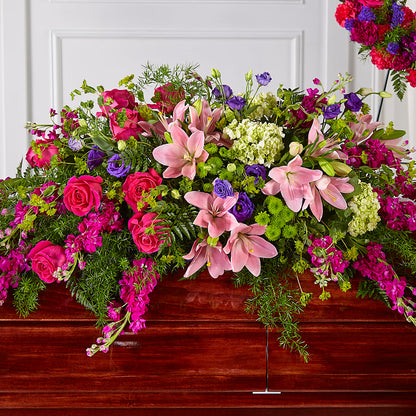 Radiant Tribute Casket Spray –  Sign Of The Rose, Colorado Springs CO