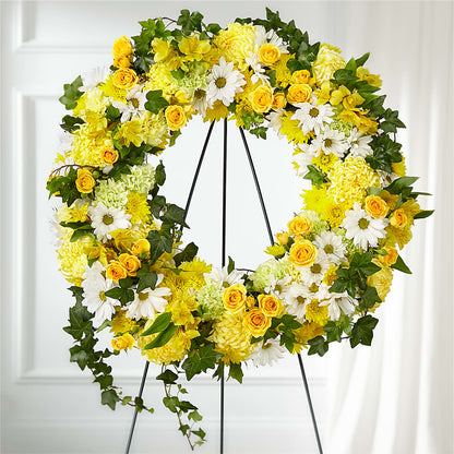 Golden Remembrance Wreath –  Sign Of The Rose, Colorado Springs CO