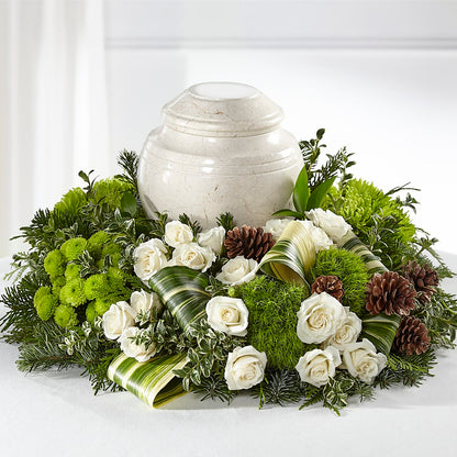 Precious Evergreen Cremation Adornment –  Sign Of The Rose, Colorado Springs CO