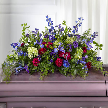 Always Treasured Casket Spray –  Sign Of The Rose, Colorado Springs CO