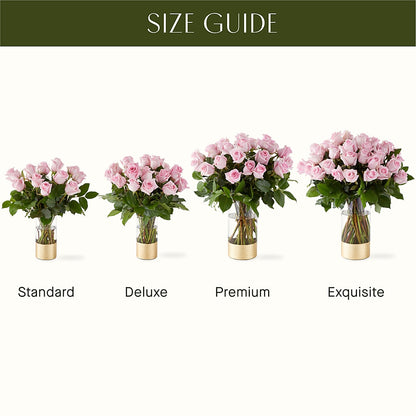 Picture Perfect Pink Rose Bouquet –  Sign Of The Rose, Colorado Springs CO