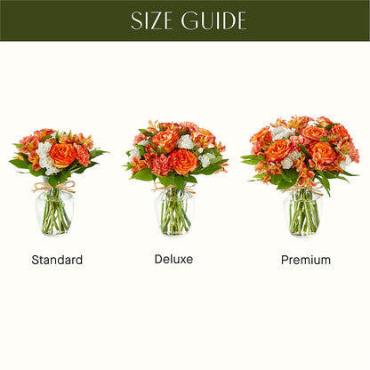 Apricot Glow Bouquet –  Sign Of The Rose, Colorado Springs CO