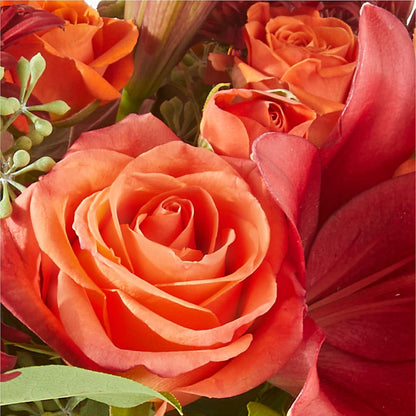 Crimson Leaves Bouquet –  Sign Of The Rose, Colorado Springs CO