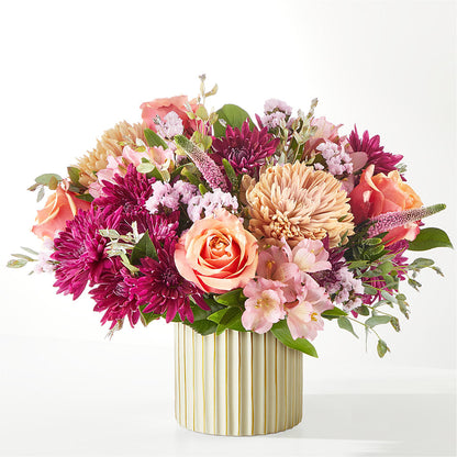 Berry Cobbler Bouquet with Ivory Vase –  Sign Of The Rose, Colorado Springs CO