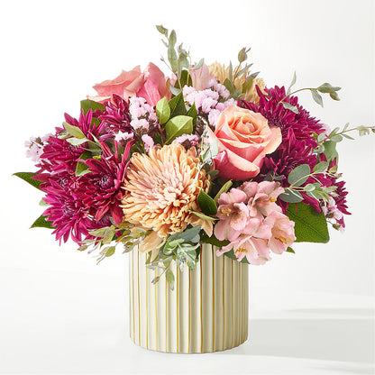Berry Cobbler Bouquet with Ivory Vase –  Sign Of The Rose, Colorado Springs CO