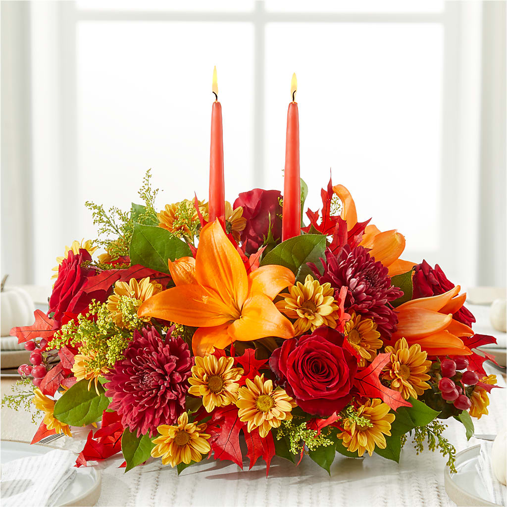 Autumn's Embrace Centerpiece –  Sign Of The Rose, Colorado Springs CO