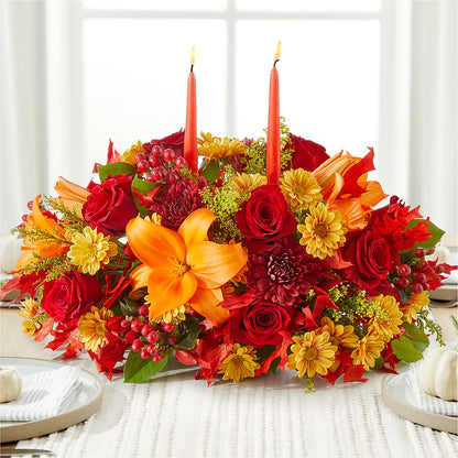 Autumn's Embrace Centerpiece –  Sign Of The Rose, Colorado Springs CO
