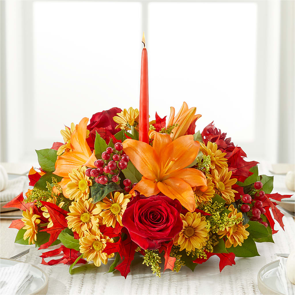 Autumn's Embrace Centerpiece –  Sign Of The Rose, Colorado Springs CO